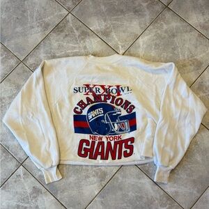 Vintage New York Giants Cropped Sweatshirt
